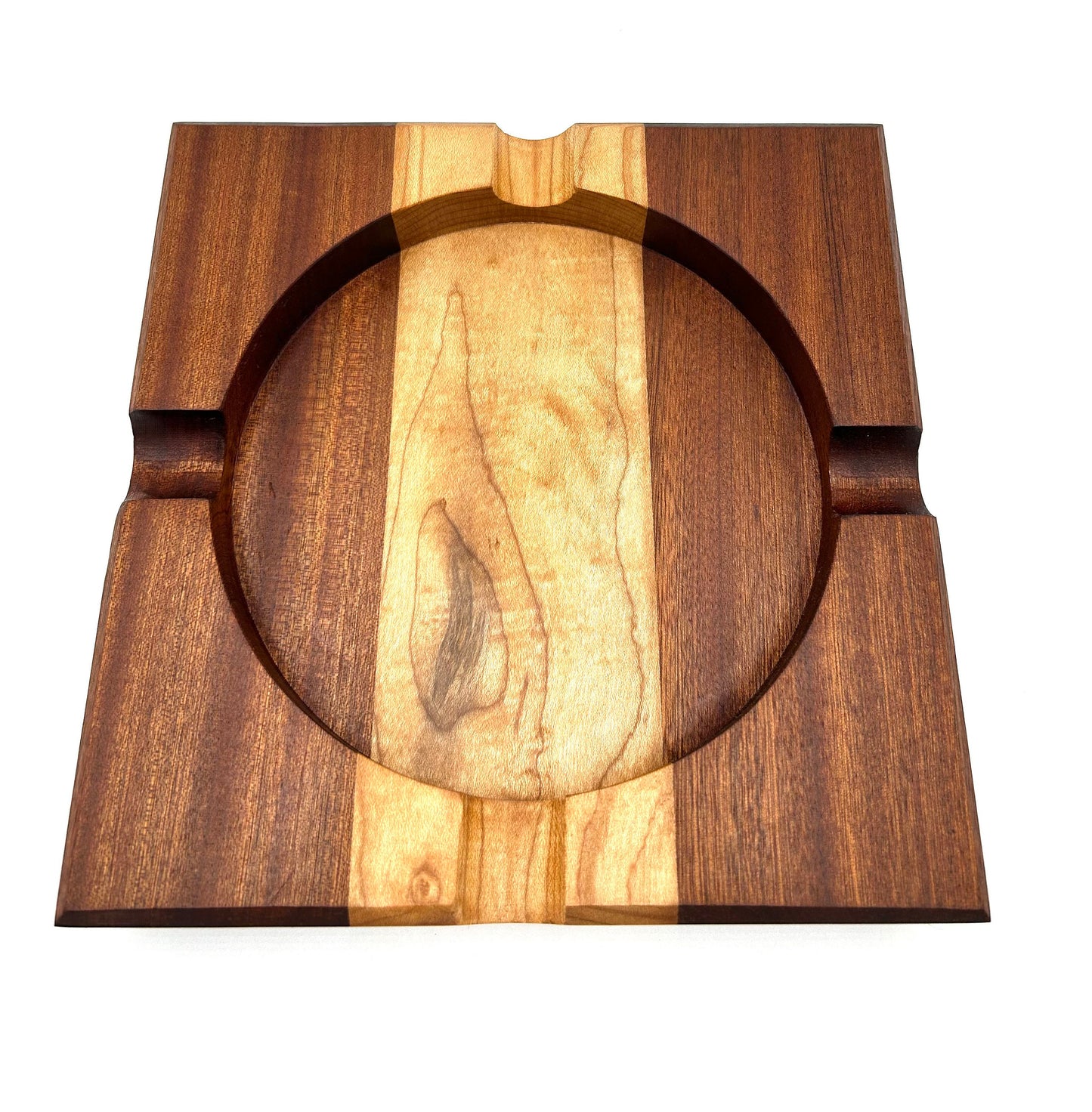 Cigar Ashtray Handcrafted French Oak and Mahogany, Premium Quality, Elegant Design, Ideal Gift for Cigar Enthusiasts, Luxury Cigar Ash trays