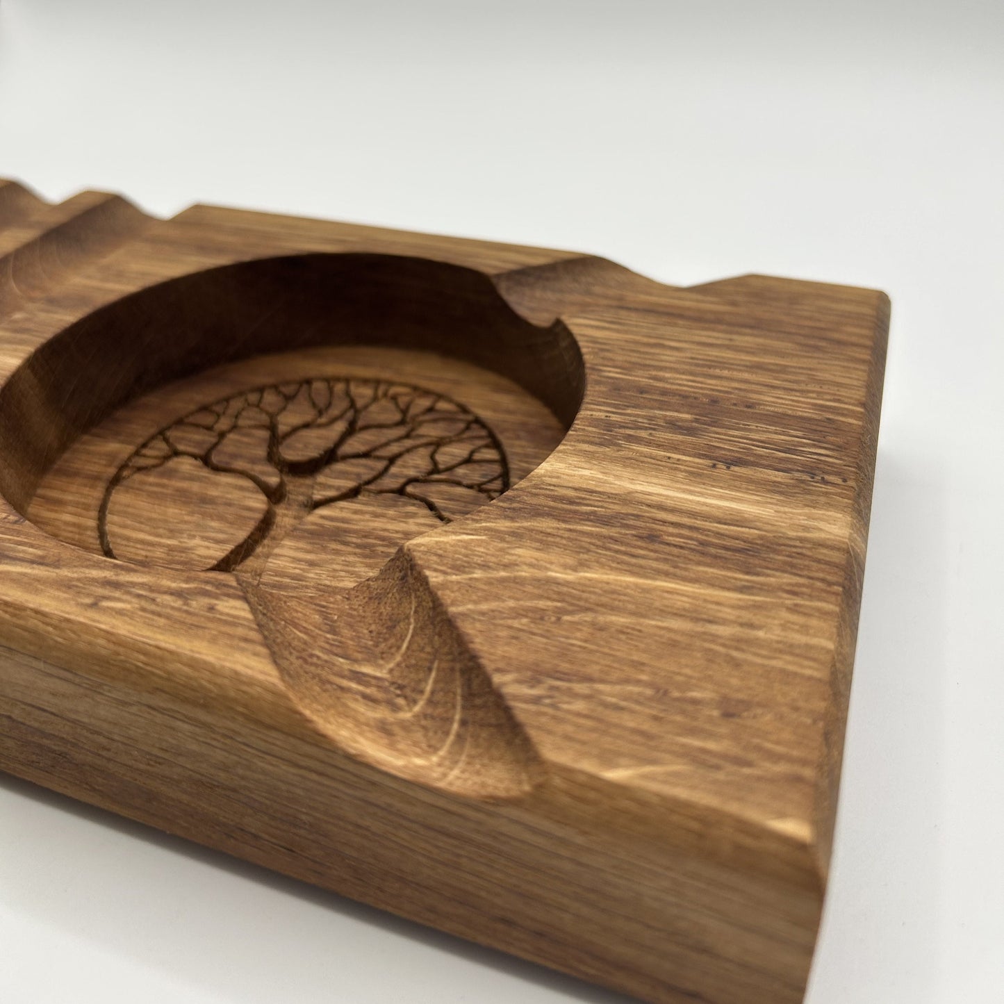 Cigar Ashtray Handcrafted Luxury French Oak, Premium Quality, Elegant Ash Tray Ideal Gift for Cigar Enthusiasts Unique Luxury Cigar Ashtrays