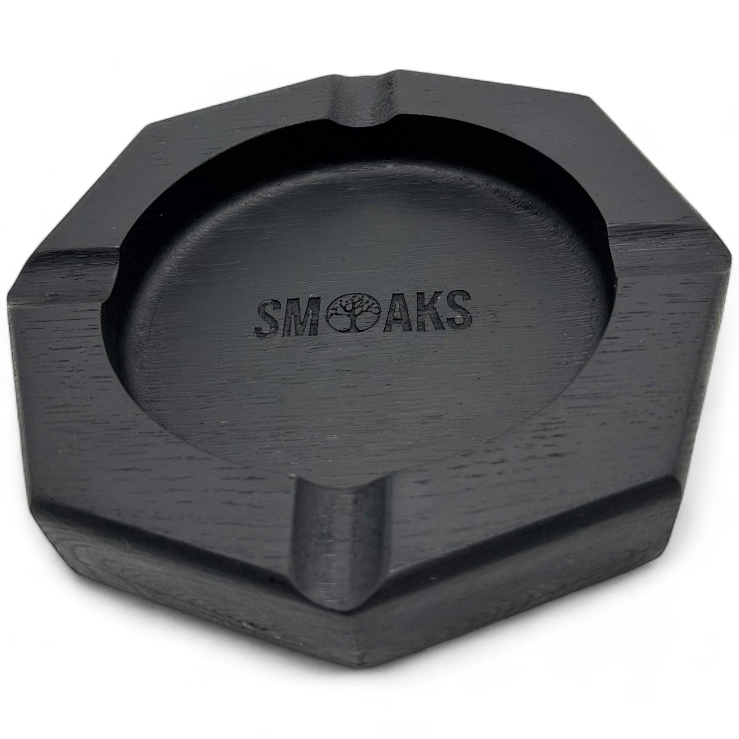 Cigar Ashtray Luxury Ebonised French Oak Premium Quality, Elegant Ash Tray Ideal Gift for Cigar Enthusiasts Unique Luxury Cigar Ashtray