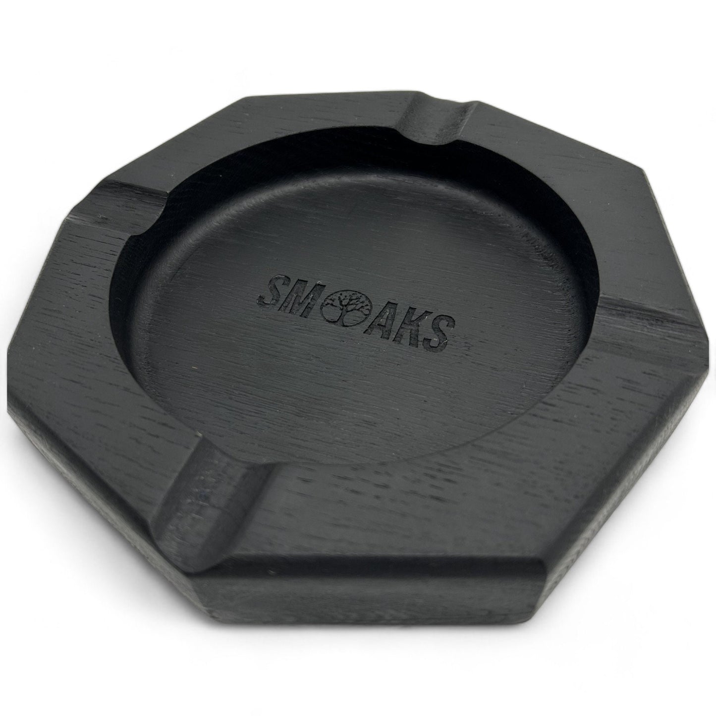 Cigar Ashtray Luxury Ebonised French Oak Premium Quality, Elegant Ash Tray Ideal Gift for Cigar Enthusiasts Unique Luxury Cigar Ashtray