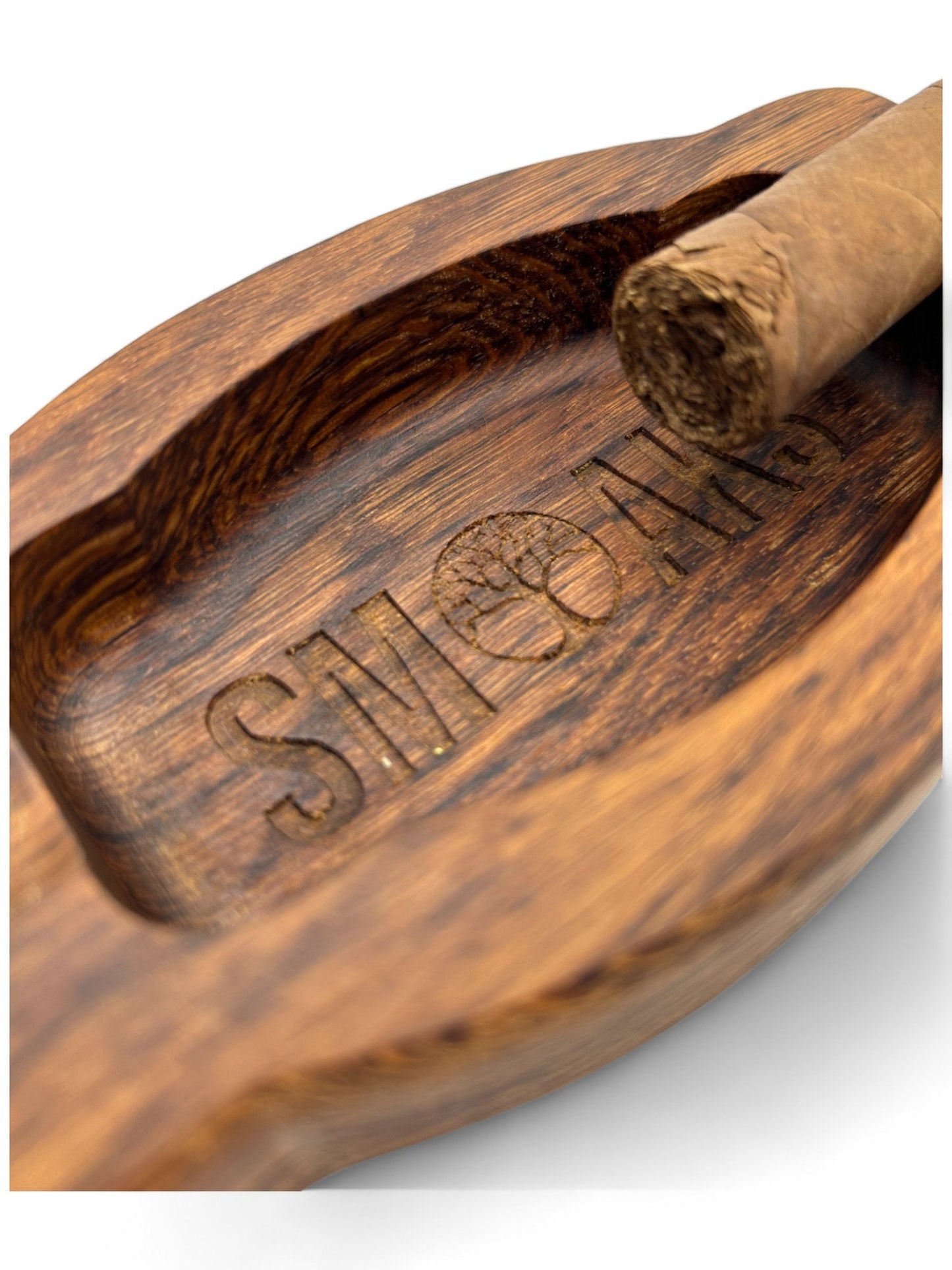 Cigar Ashtray Handcrafted Luxury French Oak Premium Quality, Elegant Design, Ideal Gift for Cigar Enthusiasts Unique Luxury Cigar Ashtrays