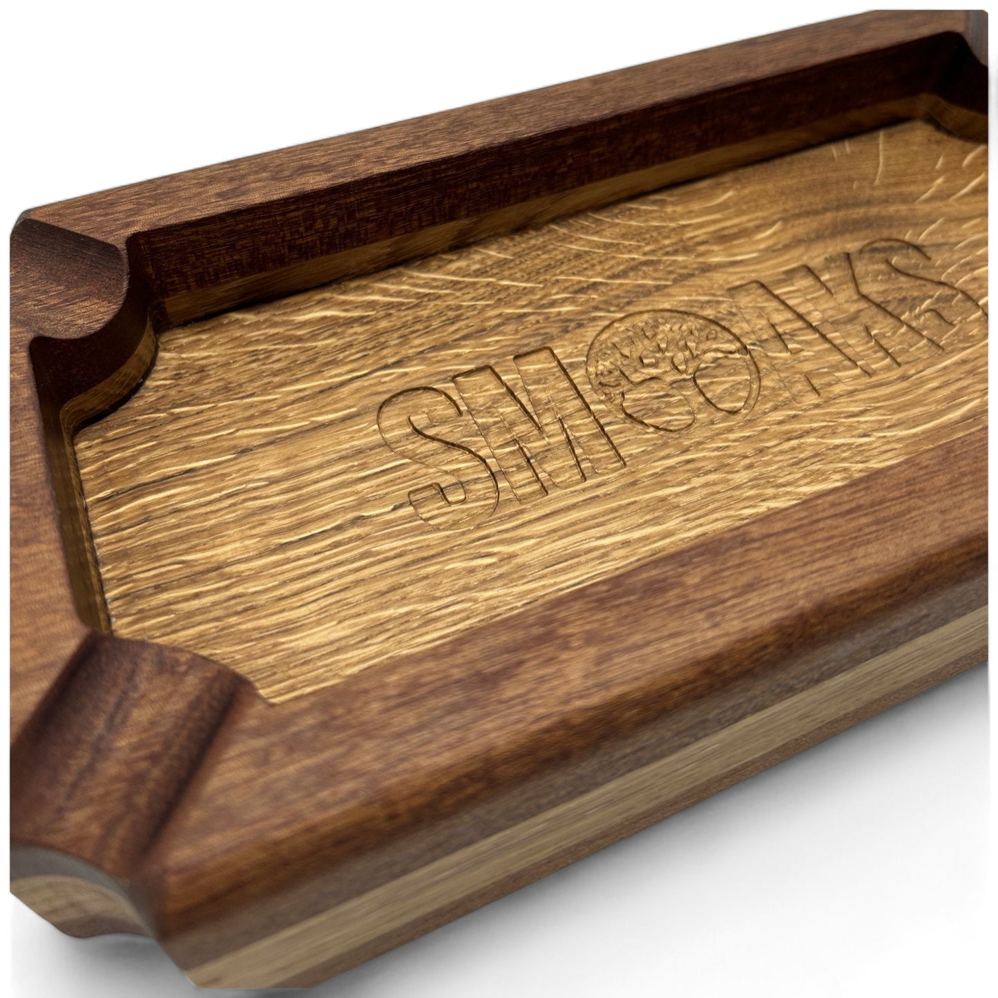 XL Cigar Ashtray, Large French Oak/Mahogany Premium Quality, Elegant ashtray Ideal smoker Gift for Cigar Enthusiasts Unique Cigar Ashtrays