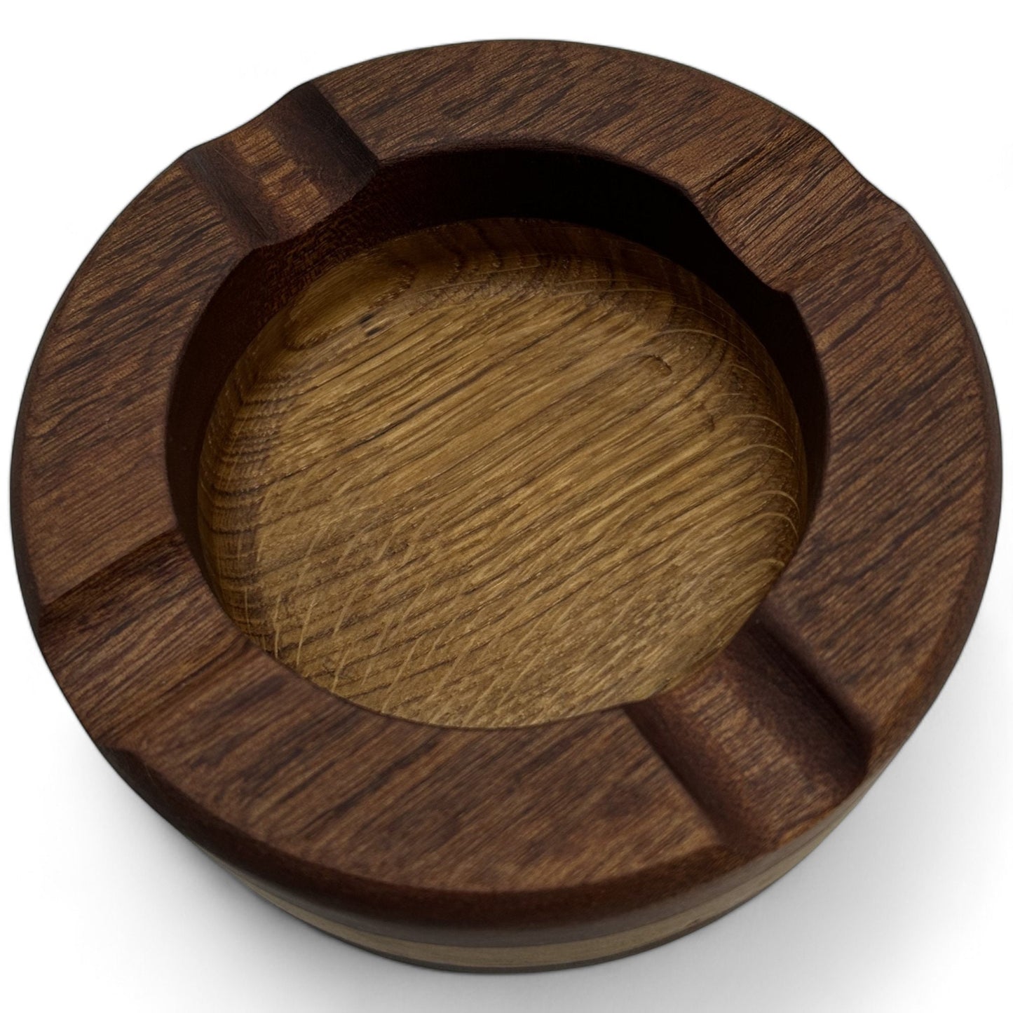 Cigar Ashtray French Oak And Mahogany Premium Ash Tray, Elegant Design, Ideal Gift for Cigar Enthusiasts Unique Luxury Cigar Ashtrays