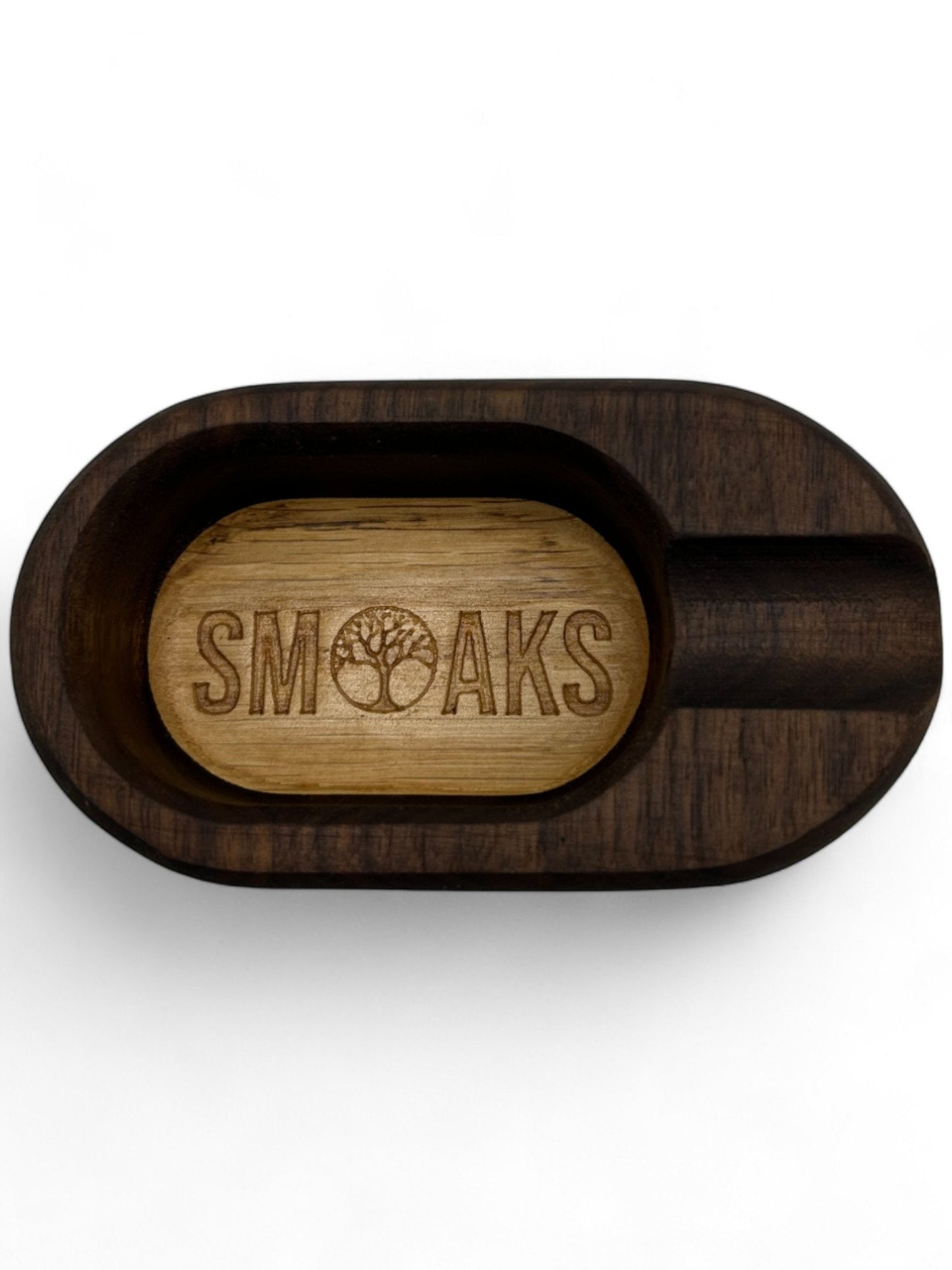 Cigar Ashtray Handcrafted Walnut French Oak, Premium Ash Tray, Elegant Design, Fab Gift for Cigar Enthusiasts Unique Luxury Cigar Ashtrays
