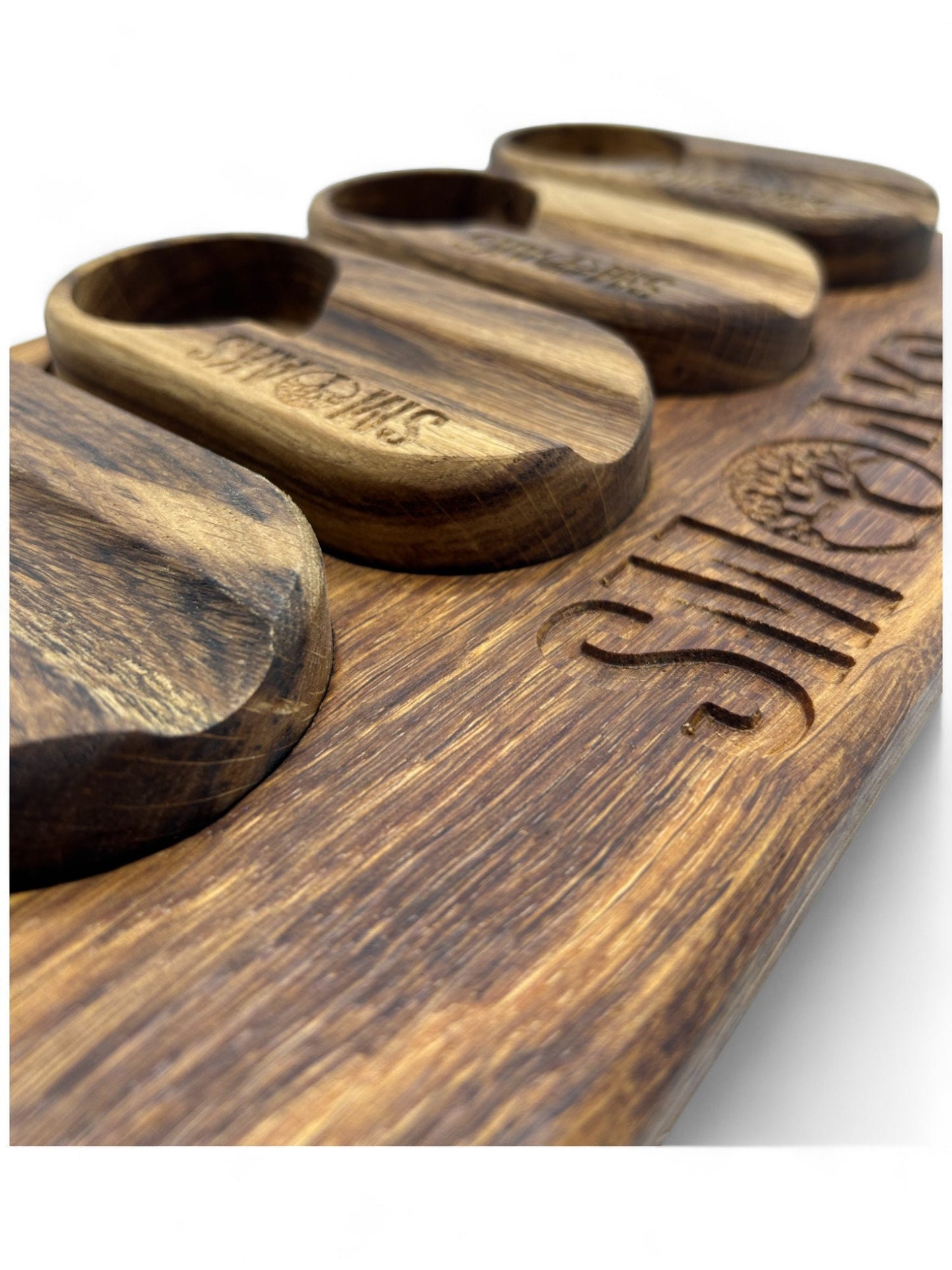 Cigar Ashtray Set Handcrafted Luxury French Oak, Premium Ash Tray, Elegant Design, Gift for Cigar Enthusiasts Unique Luxury Cigar Ashtrays