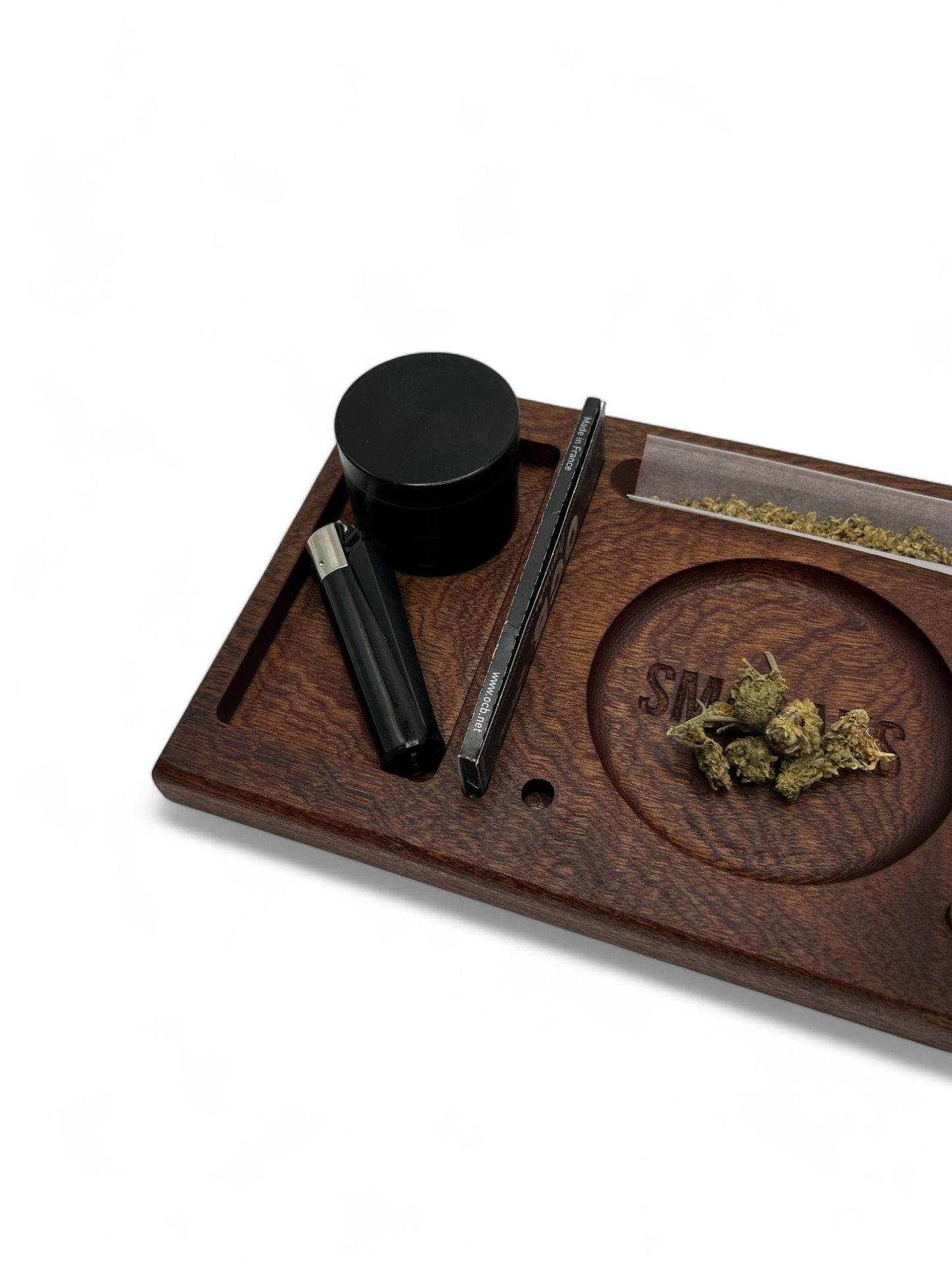 Rolling Tray Black Walnut Handmade Cannabis Accessories Weed Tray Stoner Gift Marijuana Accessory. Smoking Gifts for him or her