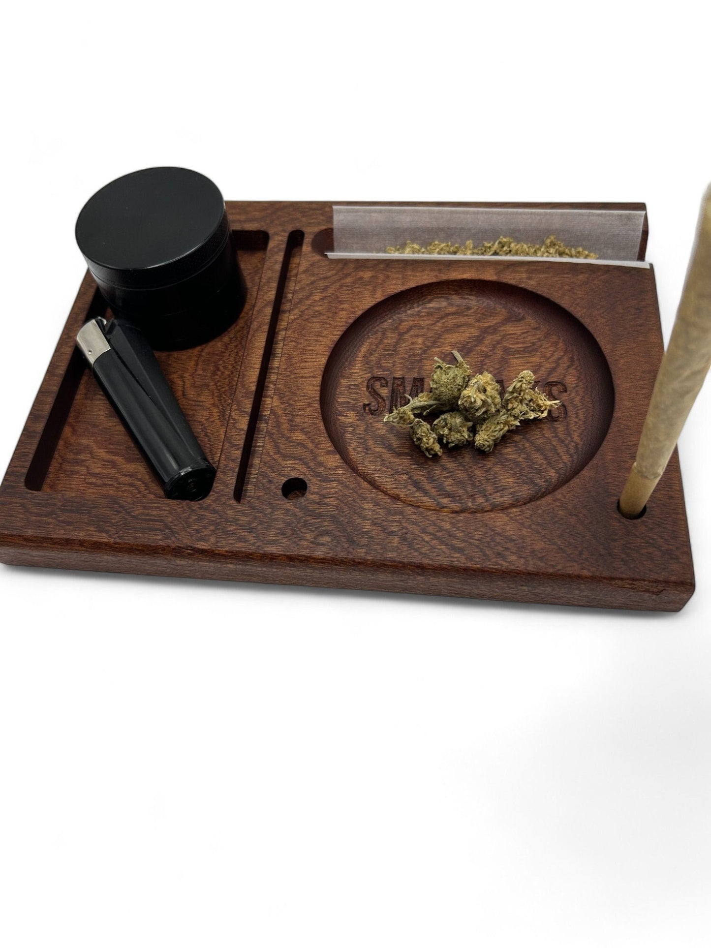 Rolling Tray Mahogany Handmade Cannabis Accessories Weed Tray Stoner Gift Marijuana Accessory. Smoking Gifts for him or her
