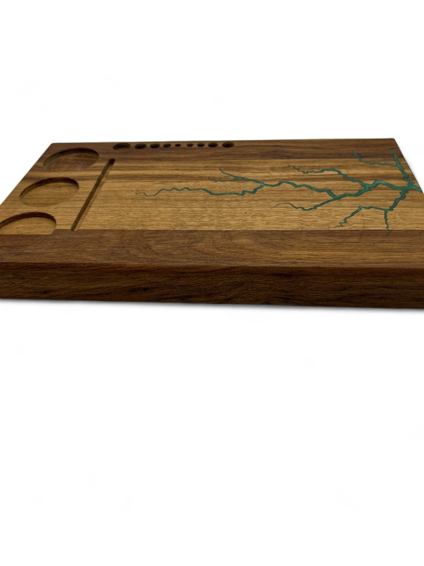 XL Rolling Tray French Oak, Handcrafted Smoking Tray, Cannabis Accessories Organizer, Perfect Weed Tray Gift For Marijuana Lover Stash Tray