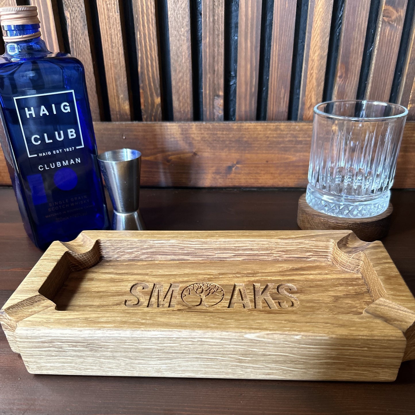 XL Cigar Ashtray Large Luxury French Oak Premium Quality, Elegant Ash Tray Ideal Gift for Cigar Enthusiasts Unique Luxury Cigar Ashtrays