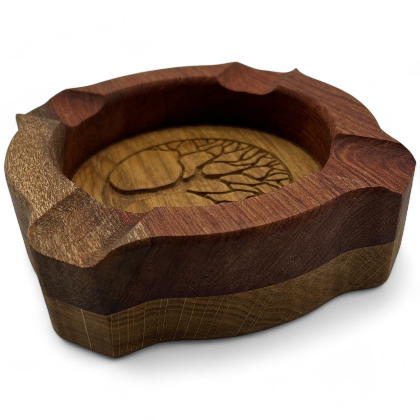 Cigar Ashtray Namibian Rosewood French Oak Handcrafted Gift for Cigar Lovers Premium Quality Cigar Accessories Unique Luxury Cigar Ash trays