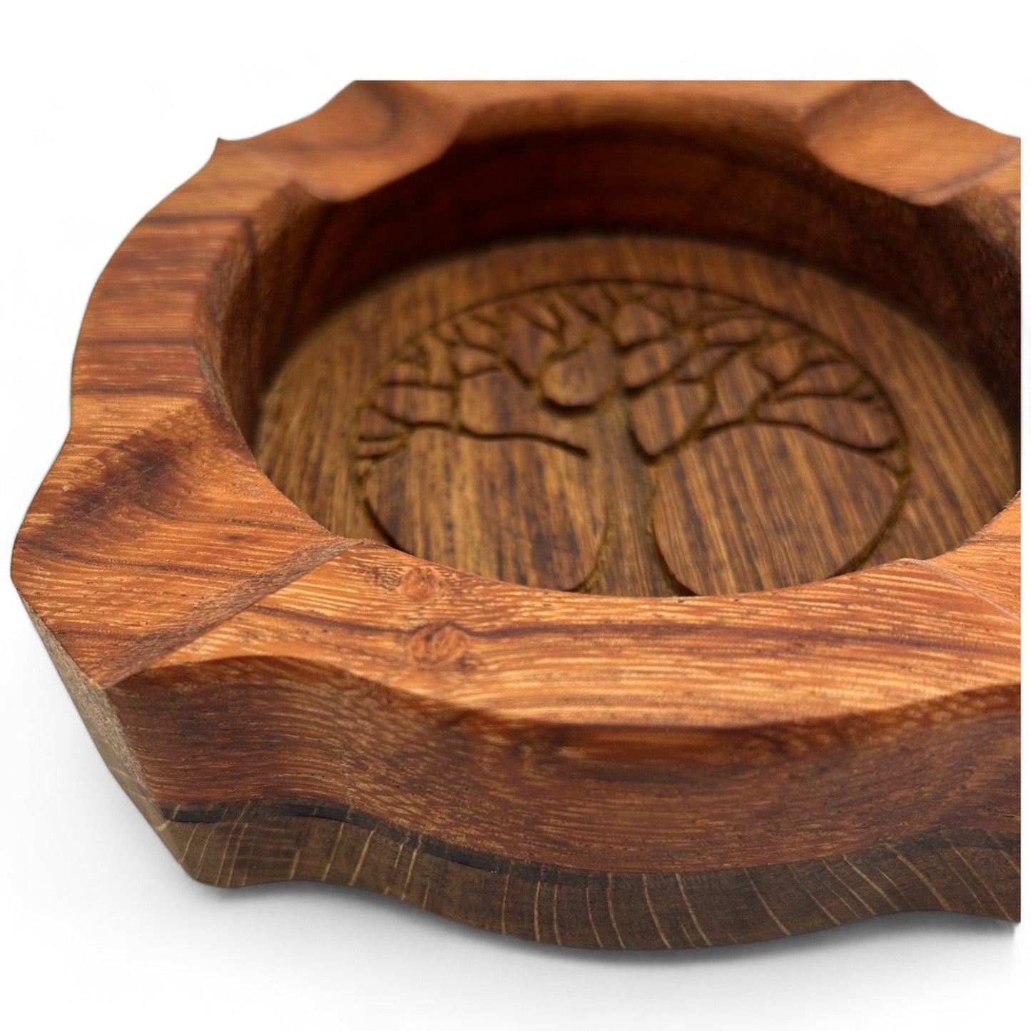 Cigar Ashtray Red Zebra French Oak Wood Handcrafted Gift for Cigar Lovers Premium Quality Cigar Accessories Unique Luxury Cigar Ash trays