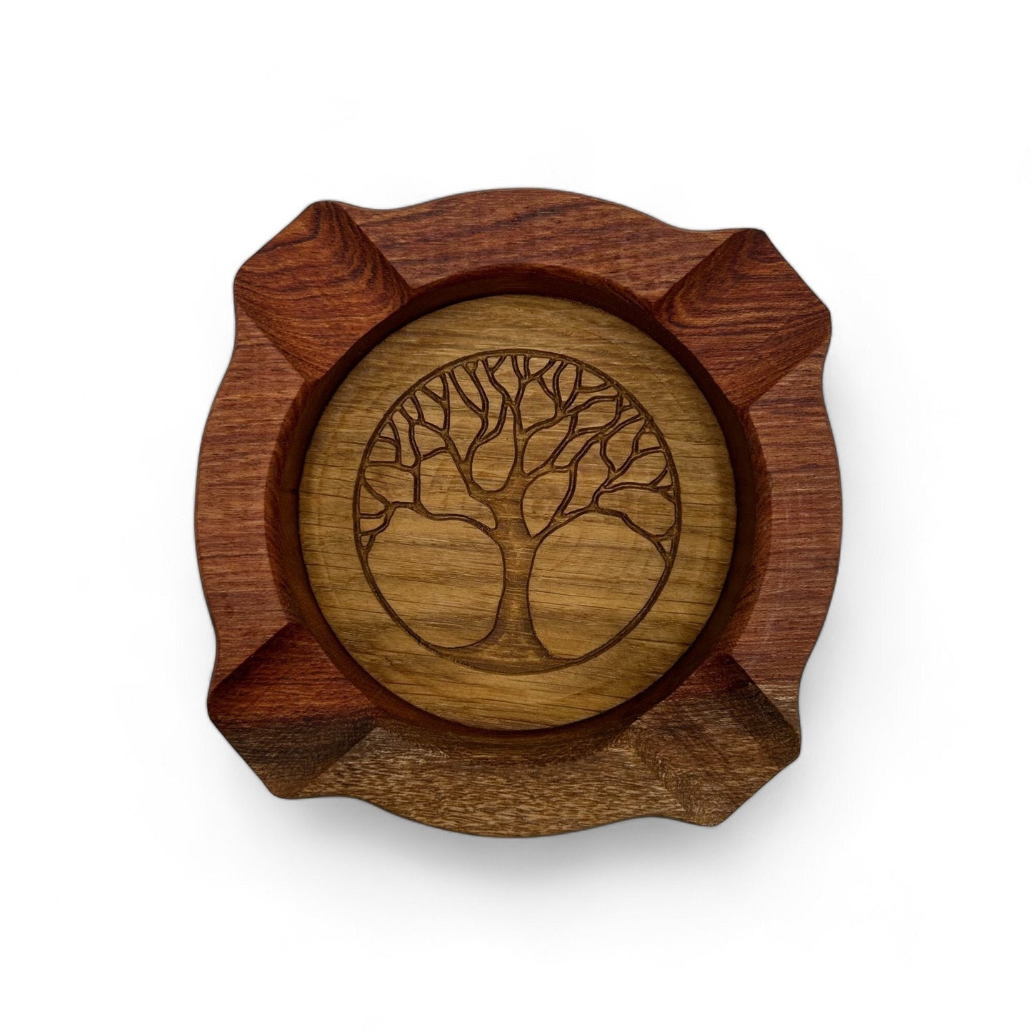 Cigar Ashtray Namibian Rosewood French Oak Handcrafted Gift for Cigar Lovers Premium Quality Cigar Accessories Unique Luxury Cigar Ash trays