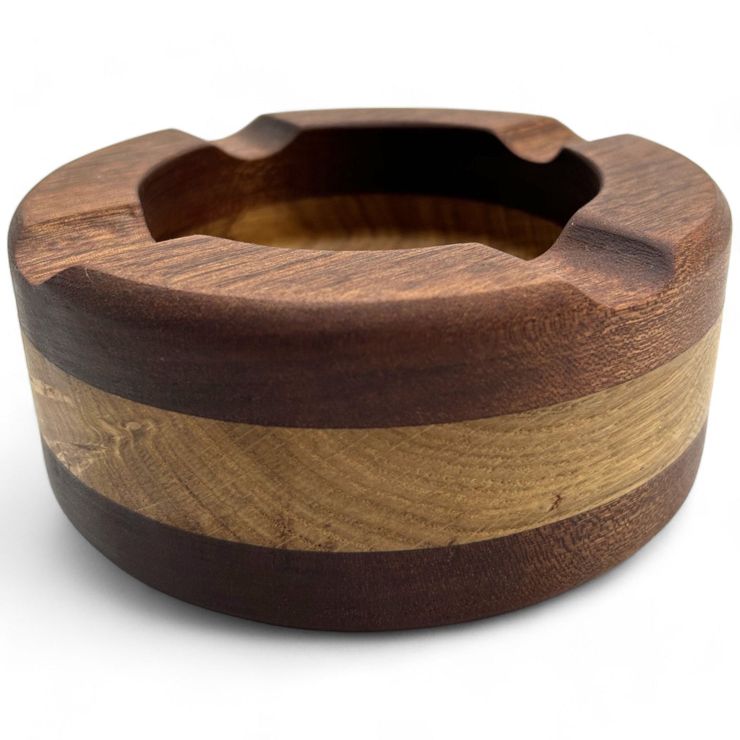 Cigar Ashtray French Oak And Mahogany Premium Ash Tray, Elegant Design, Ideal Gift for Cigar Enthusiasts Unique Luxury Cigar Ashtrays