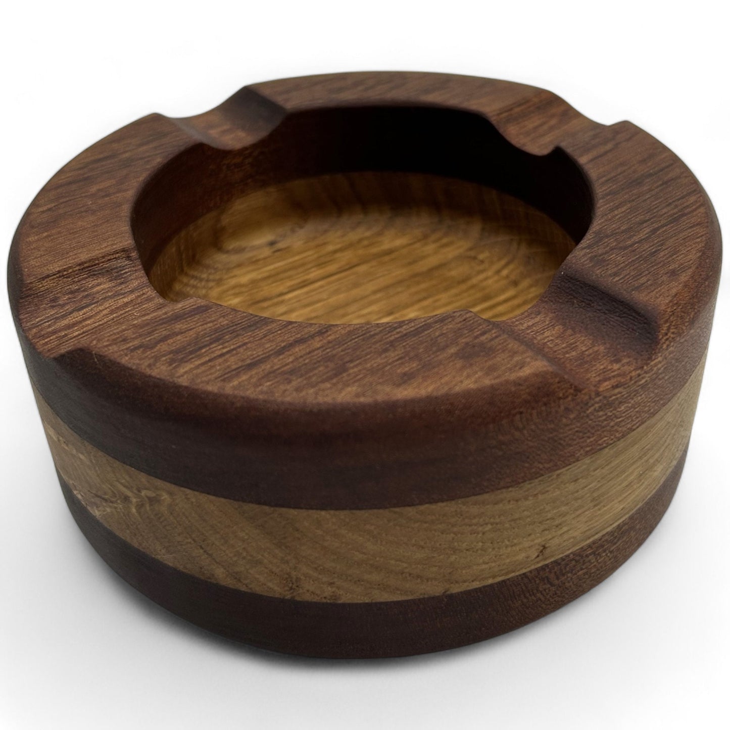 Cigar Ashtray French Oak And Mahogany Premium Ash Tray, Elegant Design, Ideal Gift for Cigar Enthusiasts Unique Luxury Cigar Ashtrays