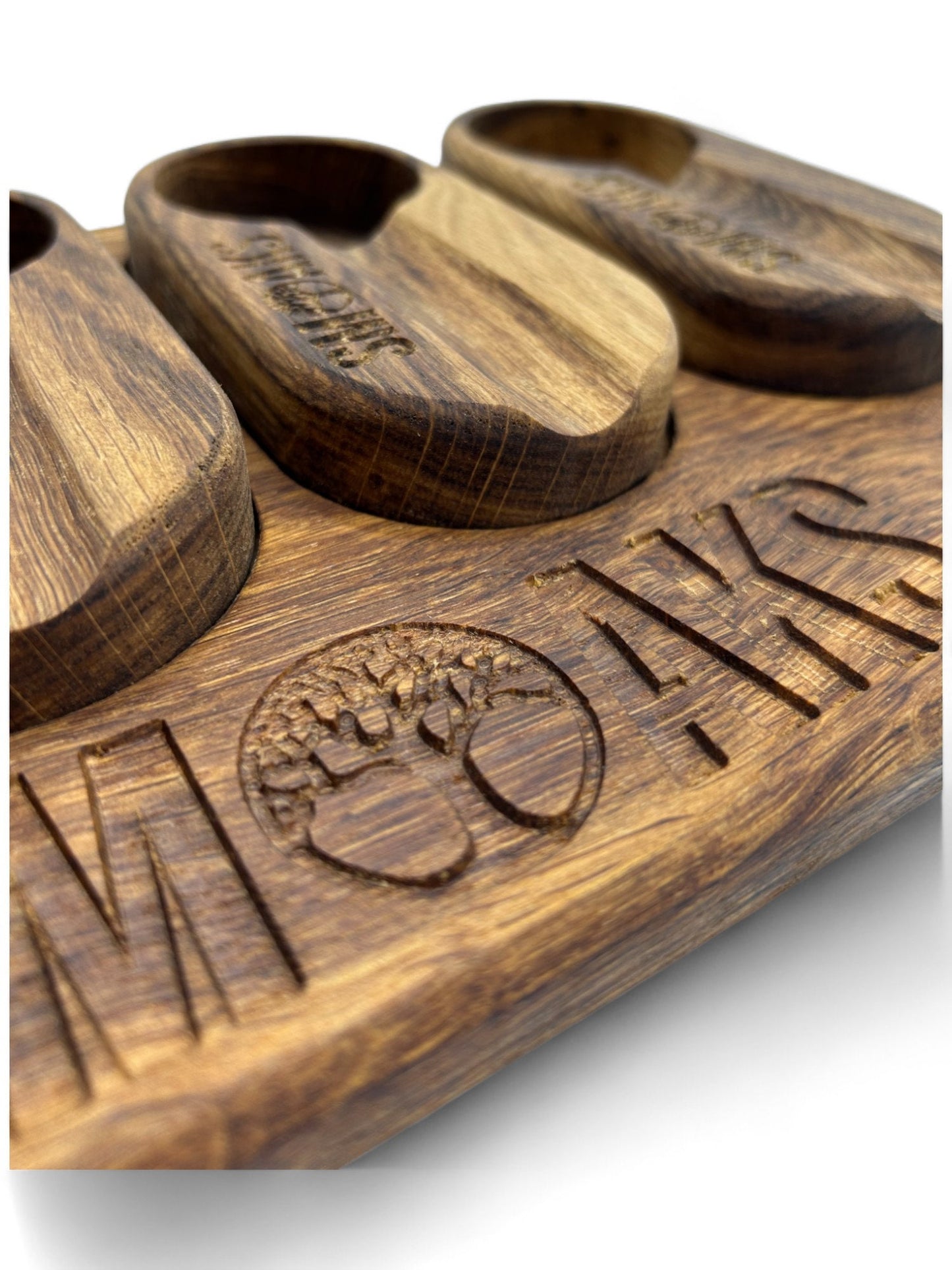 Cigar Ashtray Set Handcrafted Luxury French Oak, Premium Ash Tray, Elegant Design, Gift for Cigar Enthusiasts Unique Luxury Cigar Ashtrays