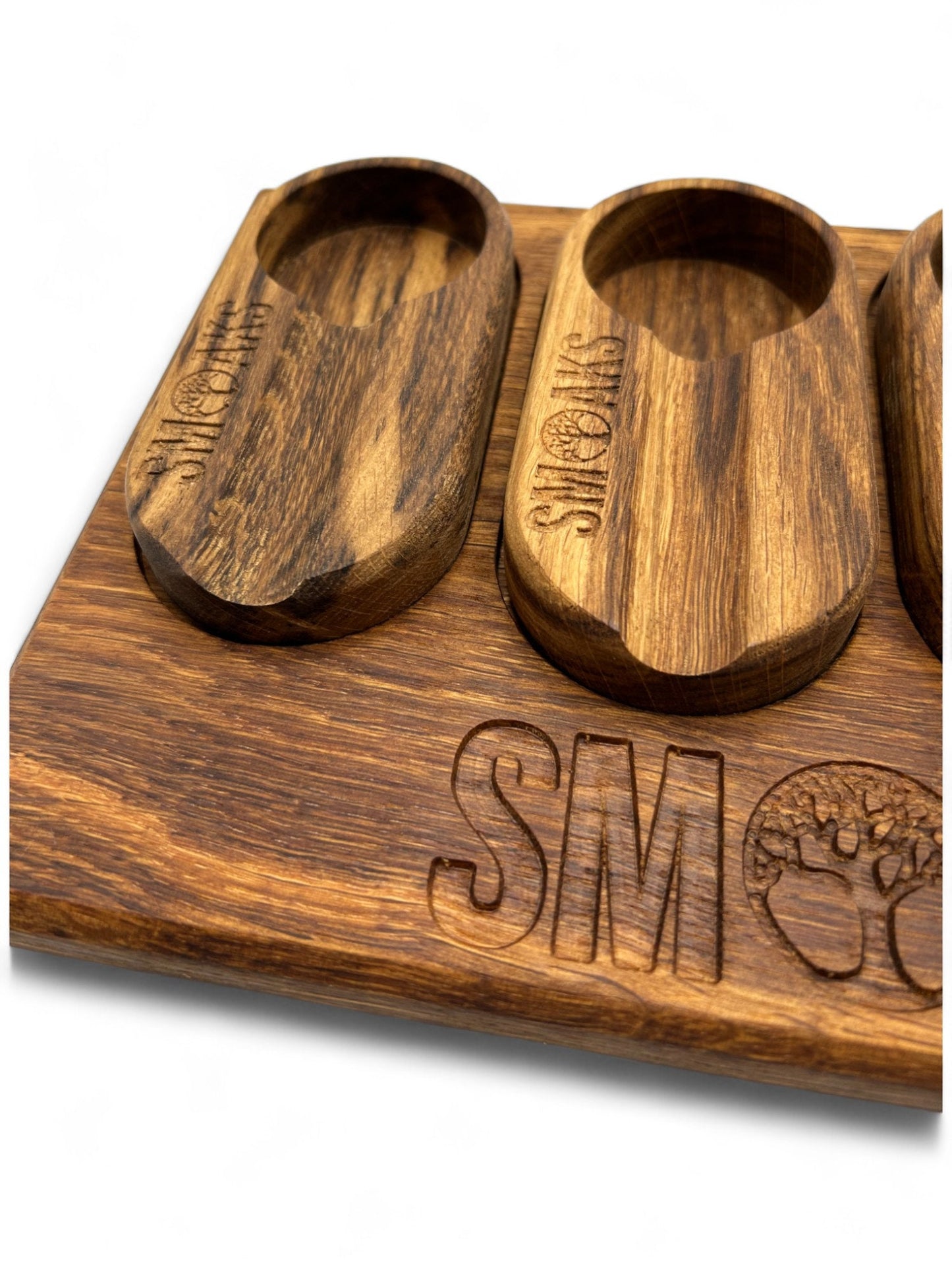 Cigar Ashtray Set Handcrafted Luxury French Oak, Premium Ash Tray, Elegant Design, Gift for Cigar Enthusiasts Unique Luxury Cigar Ashtrays