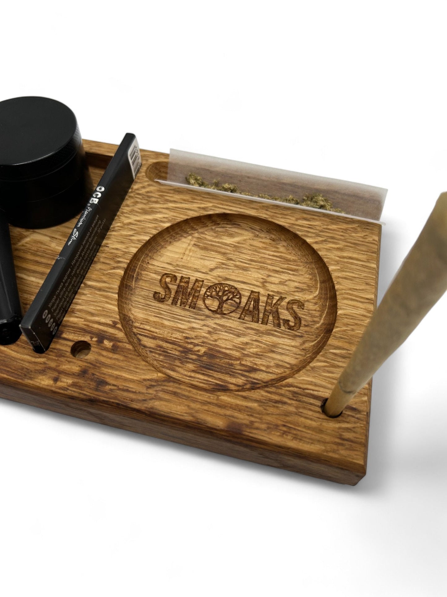 Rolling Tray French Oak Handmade Cannabis Accessories Weed Tray Stoner Gift Marijuana Accessory. Smoking Gifts for him or her