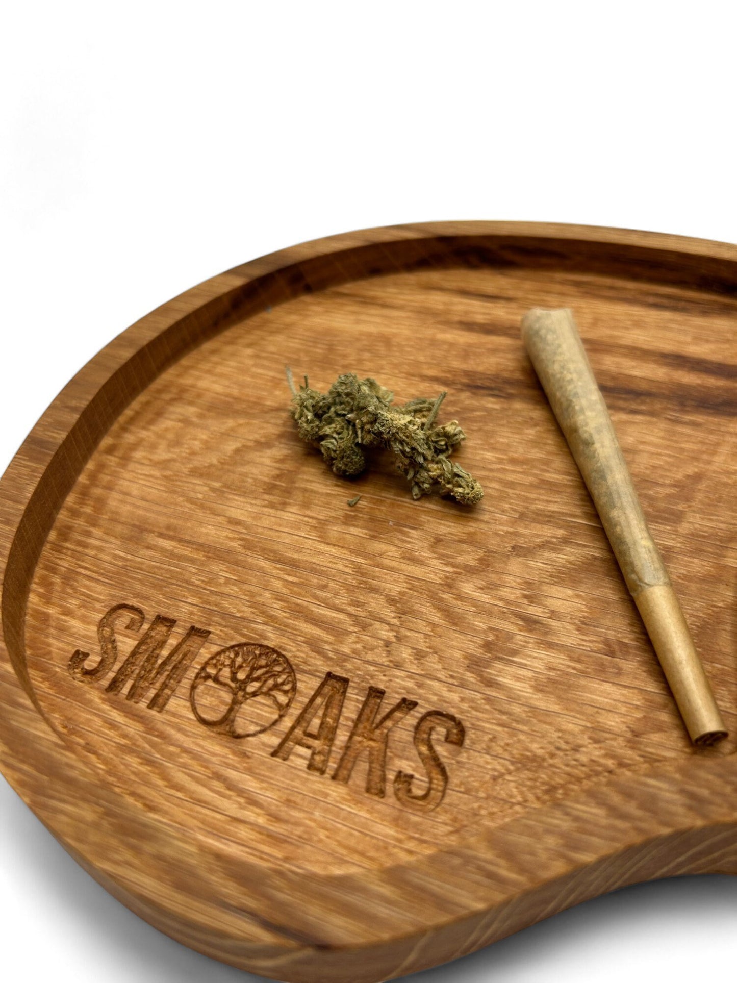 Skull Rolling Tray Set Cherry Wood Handmade Cannabis Accessories Weed Tray Stoner Gift Marijuana with Herb Grinder To Fit Eye Slot Accessory