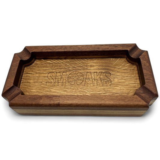 XL Cigar Ashtray, Large French Oak/Mahogany Premium Quality, Elegant ashtray Ideal smoker Gift for Cigar Enthusiasts Unique Cigar Ashtrays