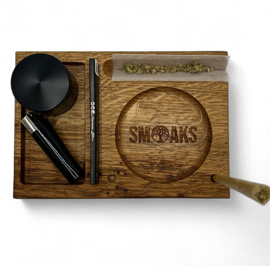 Rolling Tray French Oak Handmade Cannabis Accessories Weed Tray Stoner Gift  Marijuana Accessory. Smoking Gifts for him or her