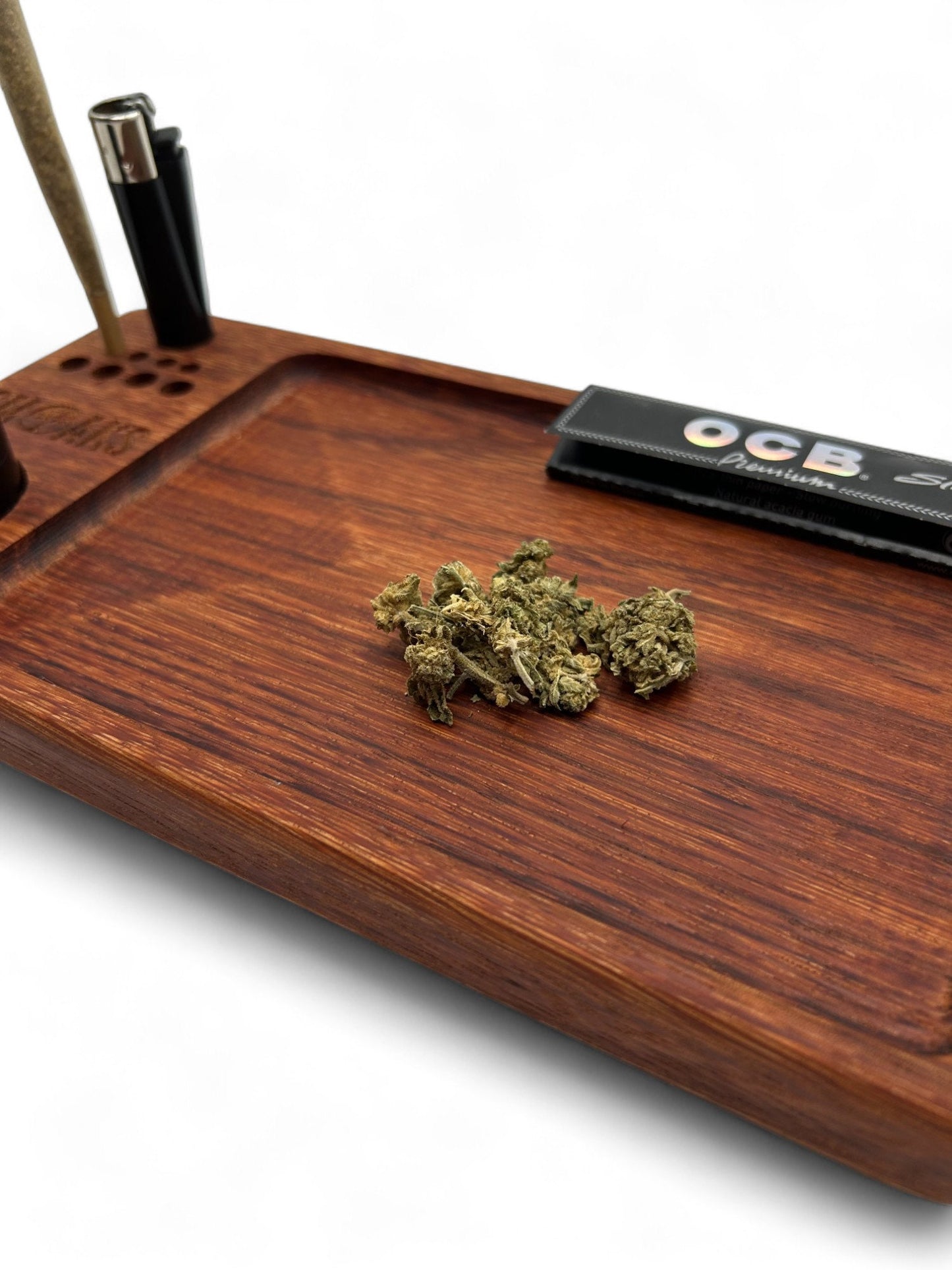 Rolling Tray Set Red Zebra Wood Handmade Cannabis Accessories Weed Tray Stoner Gift Air Tight Stash Storage Jar And Herb Cannabis Grinder