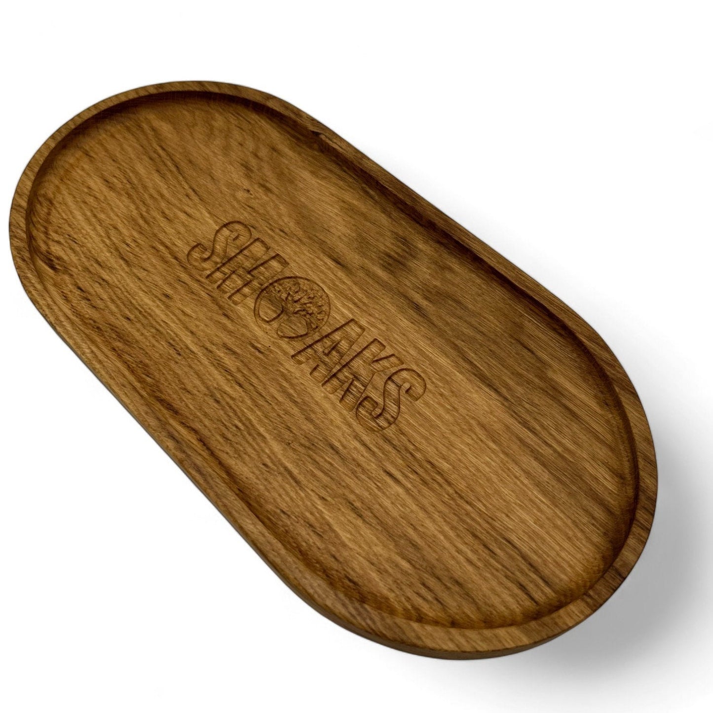 XL Oval Rolling Tray French Oak Handmade Cannabis Accessories Weed Tray Stoner Gift Marijuana Air Tight Stash Storage Jar Ganja Accessory